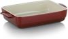 Kela Ovenschaal Keramiek Rood, 37.5 cm x 22 cm | Malin online kopen